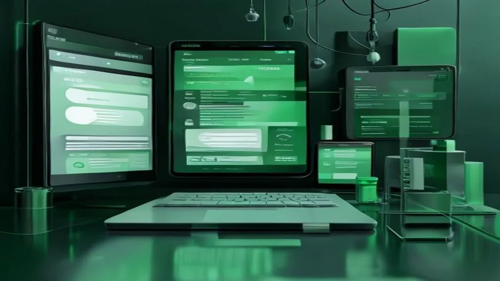 Modernes digitales Zahlungssystem der Schweizer Arbeitslosenkasse mit mintgrünen Akzenten